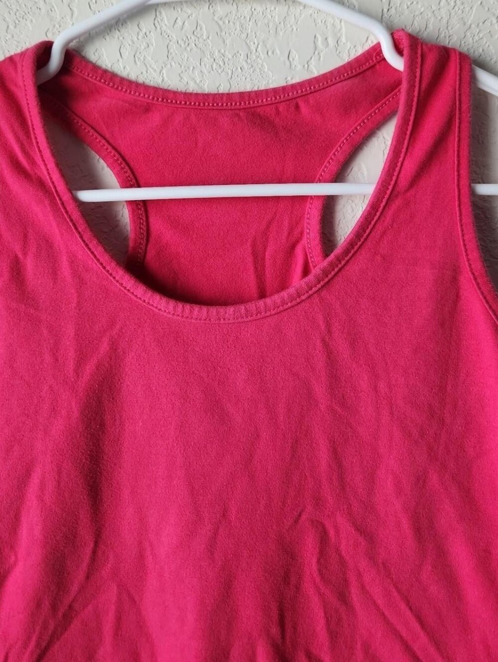 Pink Racerback Crop Tank - Picture 2 of 4